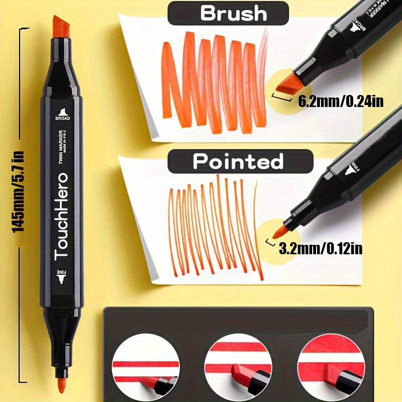 Set di Pennarelli a Base di Alcol TouchHero 168 Colori – Professionale e Versatile