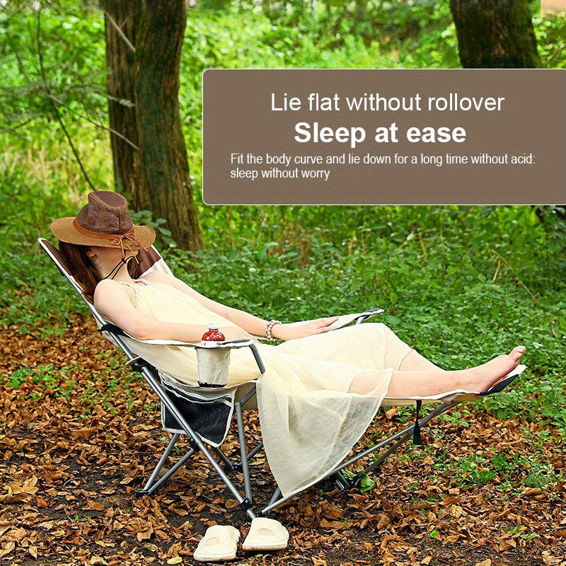 Sedia da Spiaggia Pieghevole Leggera – Ideale per Campeggio, Pesca e Relax