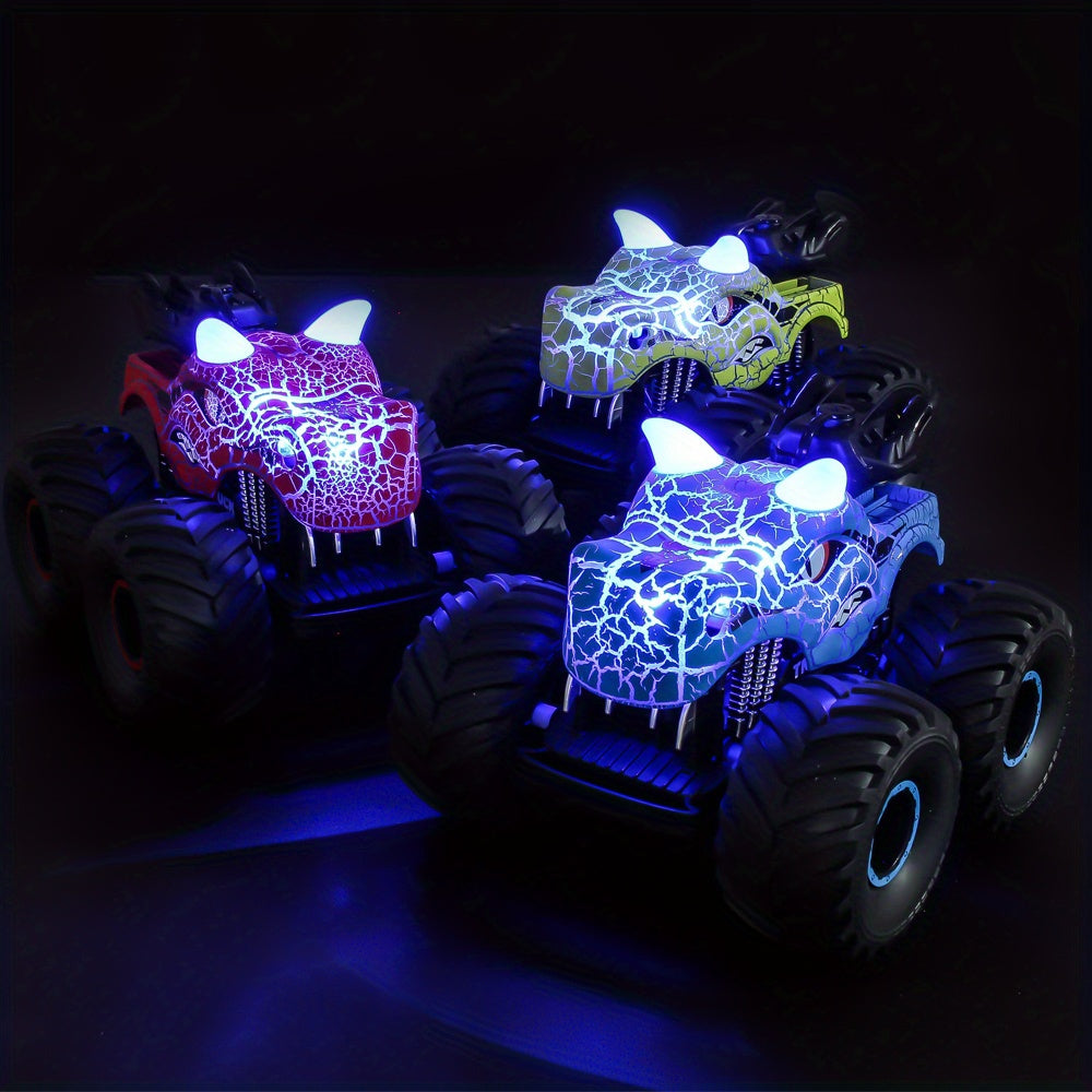 DinoBlaze Stunt Car - Spettacolare Monster Truck RC con Fumo e Luce