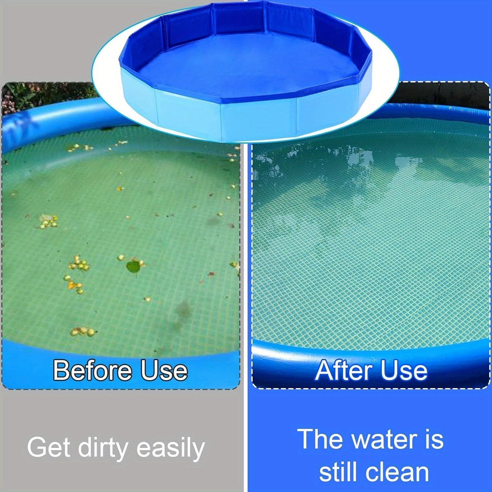 Vasca per i Piedi Pieghevole e Portatile – Lavapiedi Facile da Usare per la Piscina