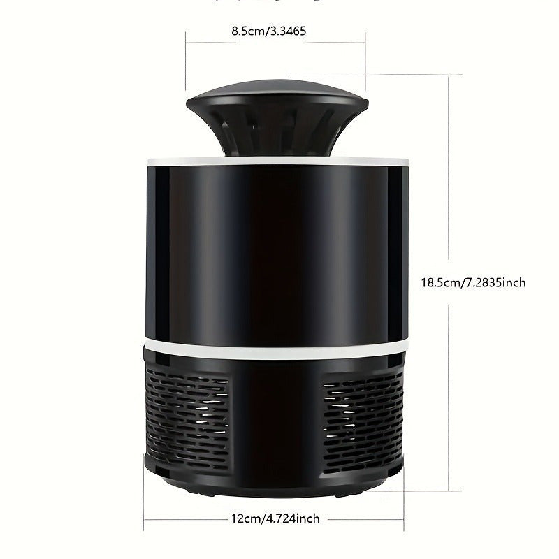 Lampada Silenziosa per Zanzare USB – Cattura Insetti Automatica con Luce Blu