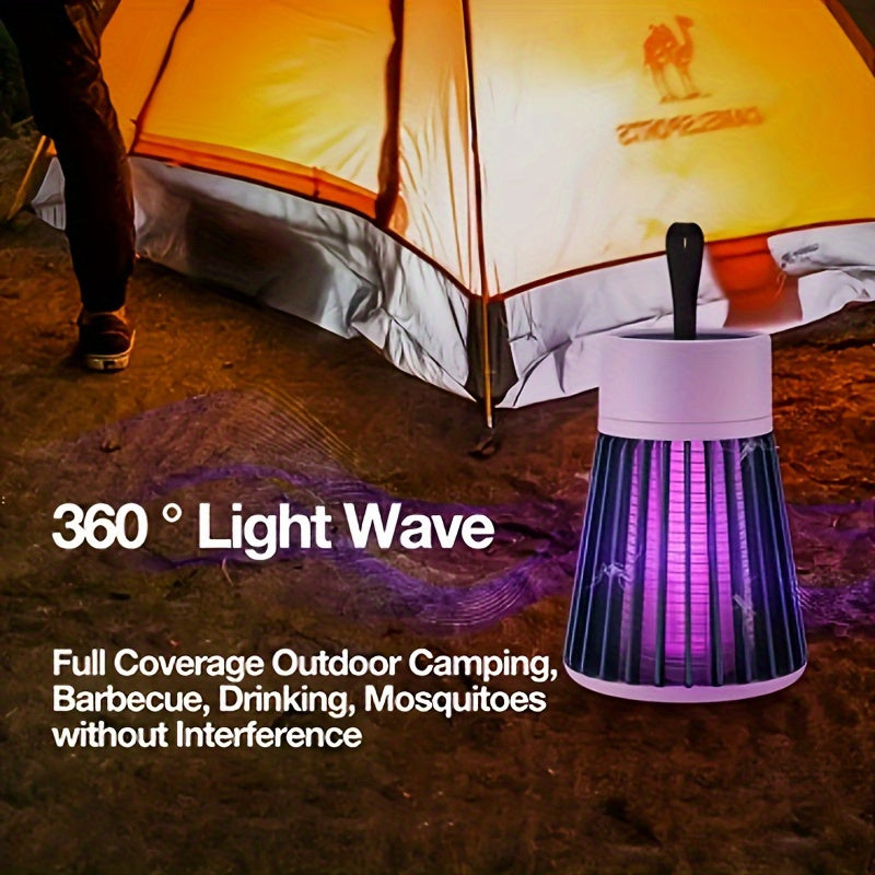 Lampada Mosquito Ricaricabile – Insetticida Elettrico a Scossa UV 360°