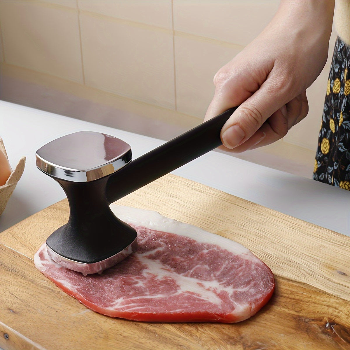 Tenerizzatore per Carne Heavy Duty con Impugnatura Antiscivolo – Strumento da Cucina Efficiente e Durevole