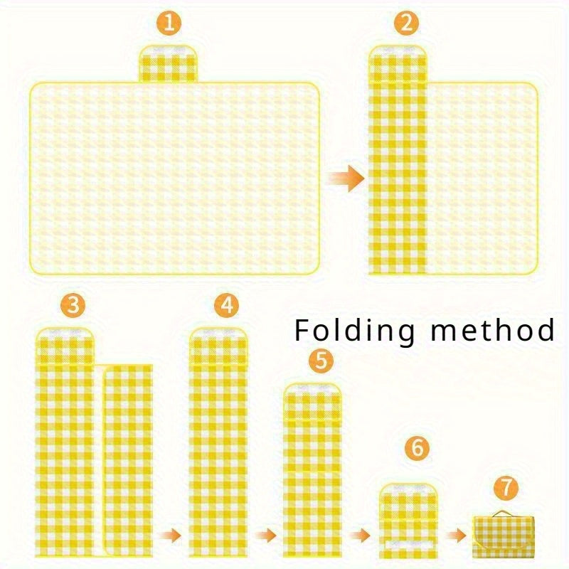 Coperta da Picnic Impermeabile e Pieghevole – Ideale per Campeggio, Spiaggia e Avventure all'Aperto