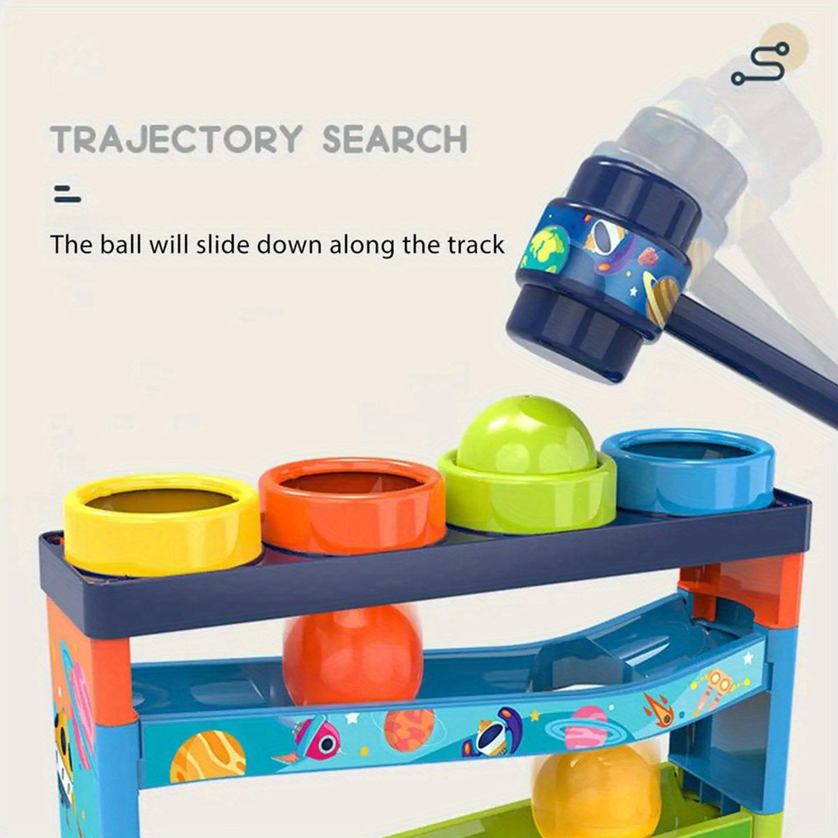 Sistema di Palline Colorate – Giocattolo Educativo per Bambini