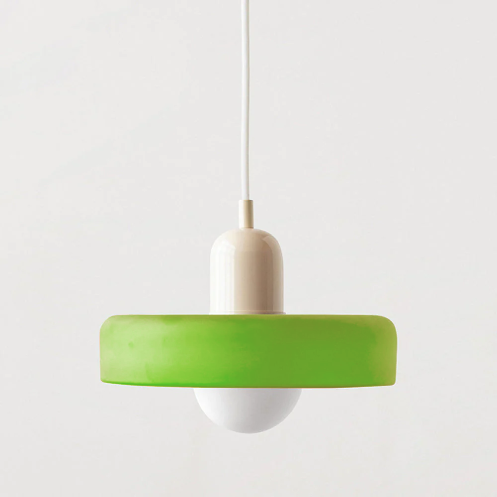 ColorLoop Pendant – Lampada Pendente Artistica in Stile Bauhaus con Luce Calda