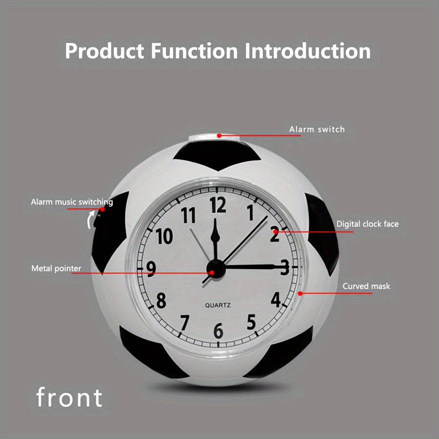 Sveglia a forma di pallone da calcio – Con musica e design unico per giovani e meno giovani