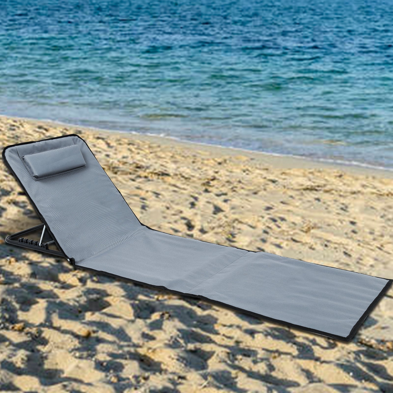 RelaxMate Lettino da Spiaggia Portatile – Comfort e Convenienza in Movimento