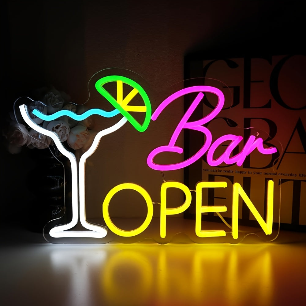 Insegna Illuminata "Bar Aperto" – Decorazione Atmosferica