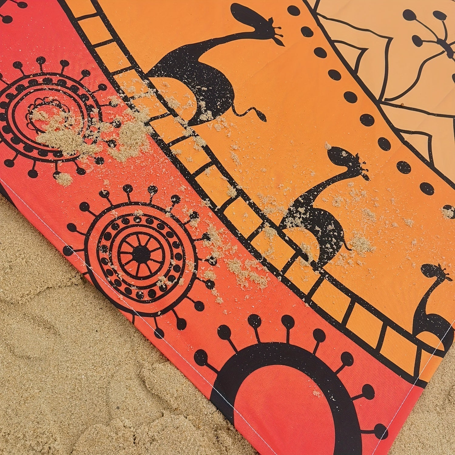 TropiComfort Tappeto da Spiaggia Oversize – Spazioso, Durevole e Resistente alla Sabbia