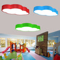 Lampada da soffitto a forma di nuvola per la cameretta in acrilico 18"/20,5" larghezza LED lampada da soffitto cartoon in Rosso/Giallo/Blù