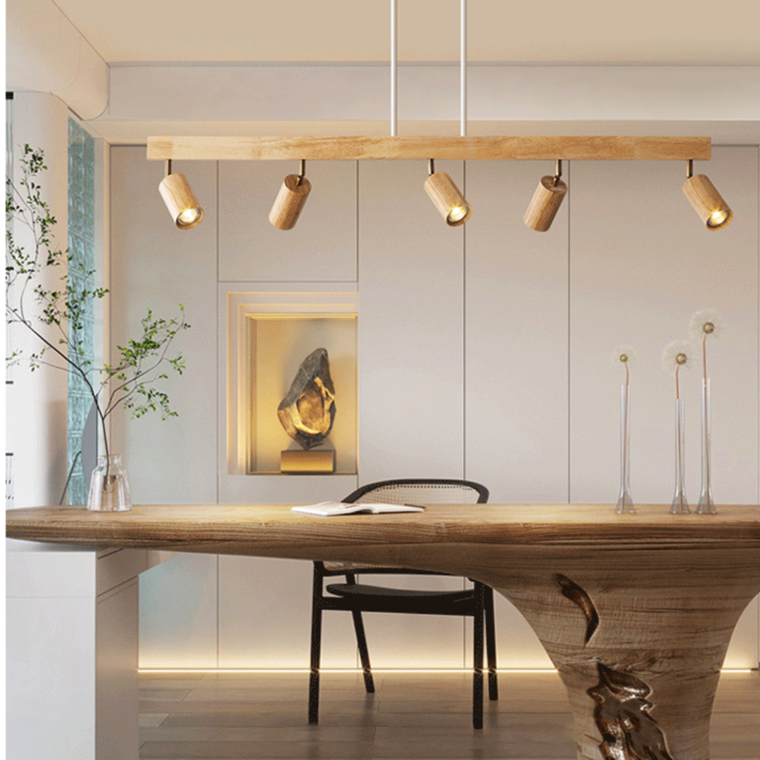 Faretto da Soffitto in Legno Regolabile – EcoLux