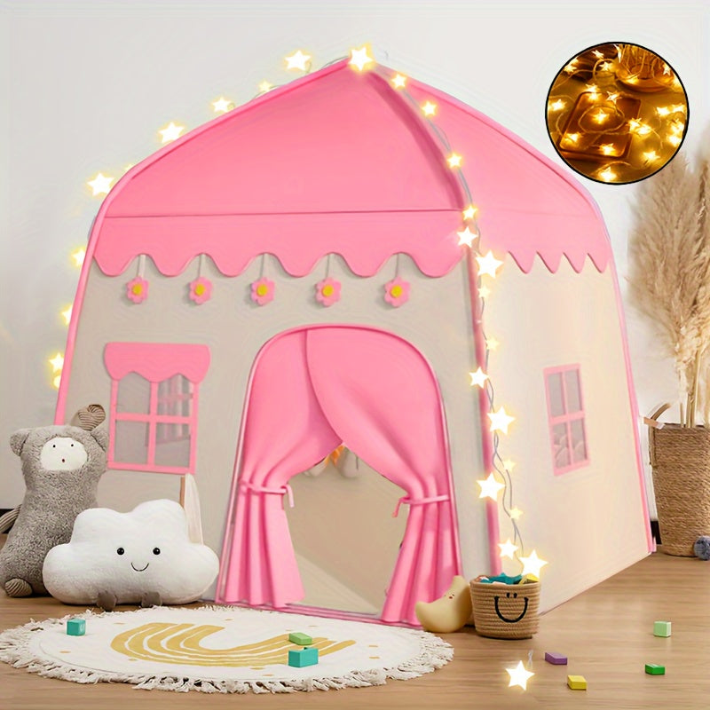 Tenda da Principessa Fiore per Bambini – Con Illuminazione a Stelle e Accessori Giocattolo