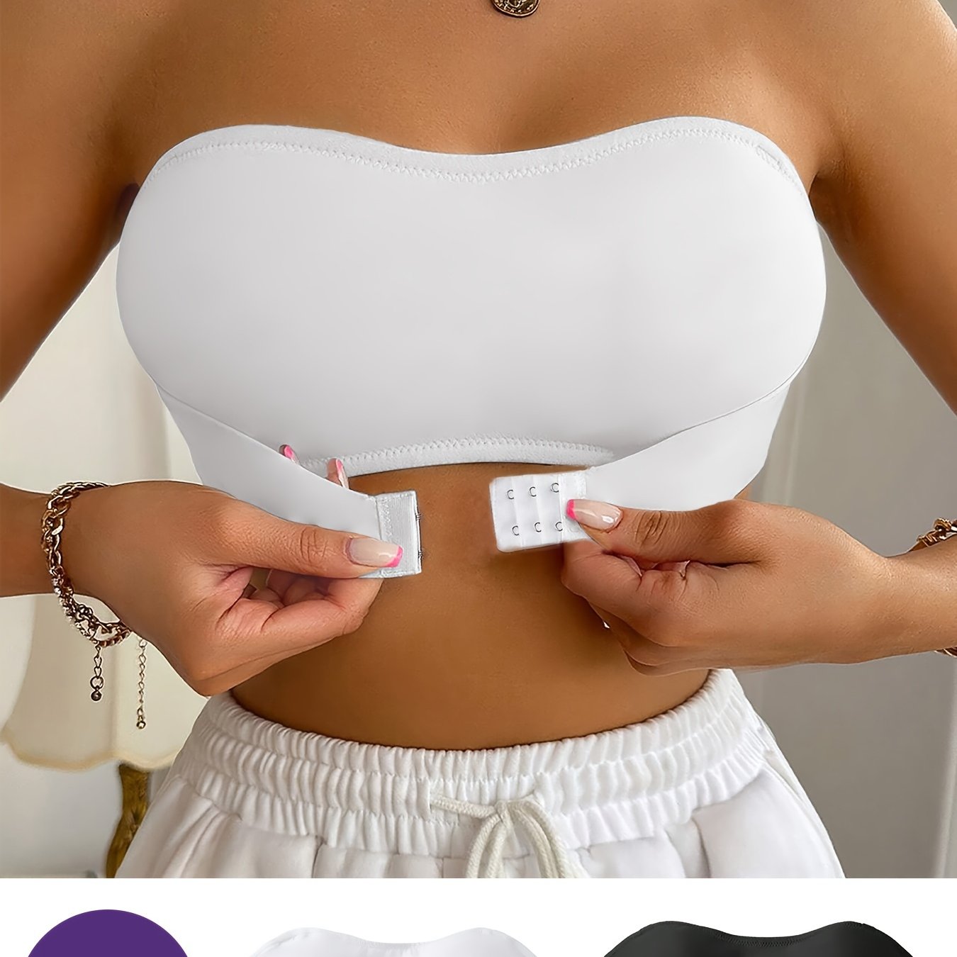 Reggiseno Bandeau Senza Cuciture - Morbido e Confortevole Senza Ferretto