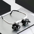 LED glasses with magnifying lens