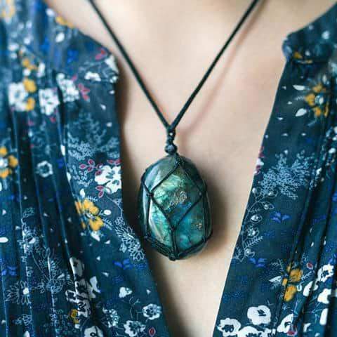 Collana in Labradorite Drakenhart - Astrid