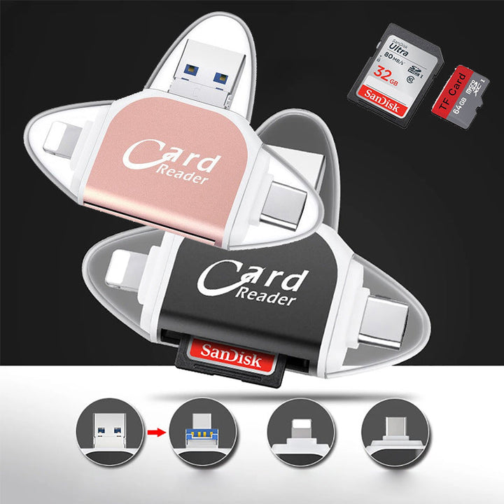 Lettore di schede SD & TF 4-in-1 - FlexPort