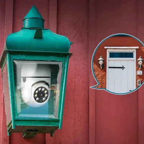 VigilPro Lamp Security Camera | Visione notturna, tracciamento del movimento e controllo tramite smartphone