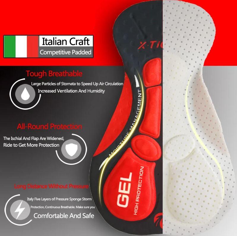 Pantaloni Base Layer da Ciclismo con Imbottitura – Matteo