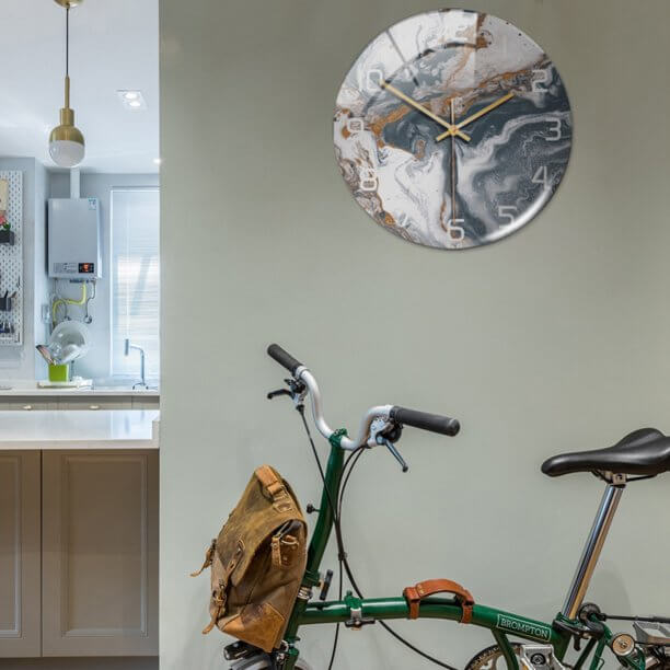 Orologio da Parete Elegante con Effetto Marmo – MarbleTime