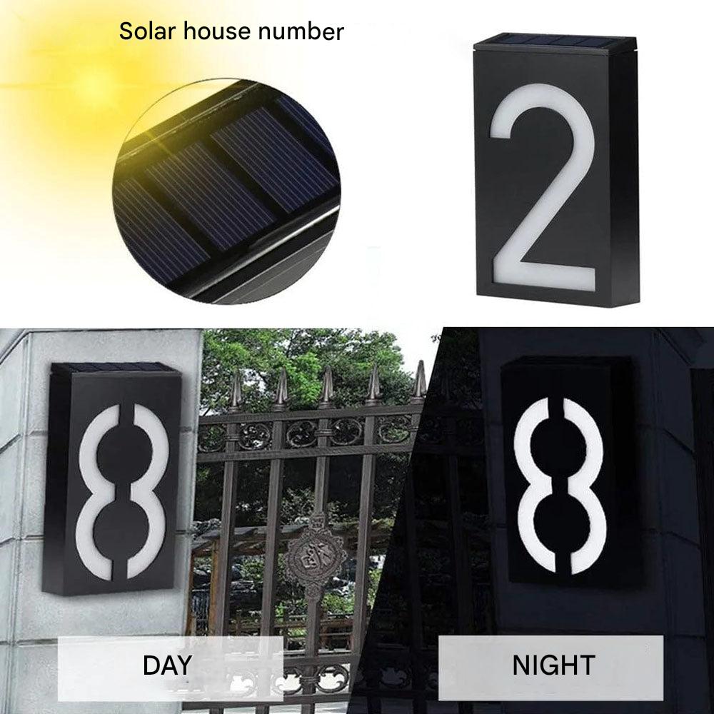 Numero Civico Illuminato con Energia Solare - SolarSign