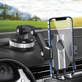 Suporte para telemóvel automóvel GripTech | Forte aderência com ventosa | Rotação a 360° | Uso com uma mão