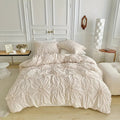 Set di Copripiumino con Fiori Arricciati