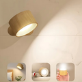 Applique LumiScandi | Sans fil et rechargeable | Design scandinave | Bois de chêne