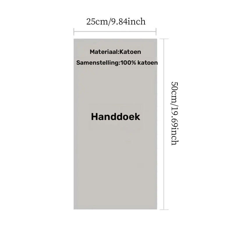 Piccole Asciugamani Ricamati in Stile Cartone Animato – Set di 4 in Morbido Cotone