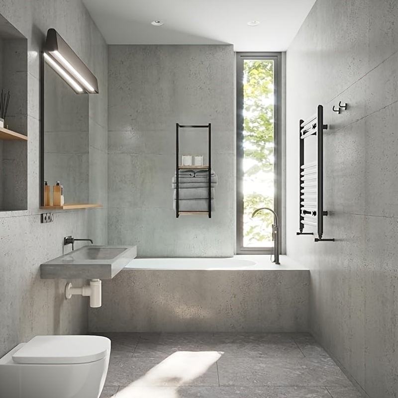 Portasalviette Industriale con Mensole – Mobili da Parete Eleganti e Funzionali