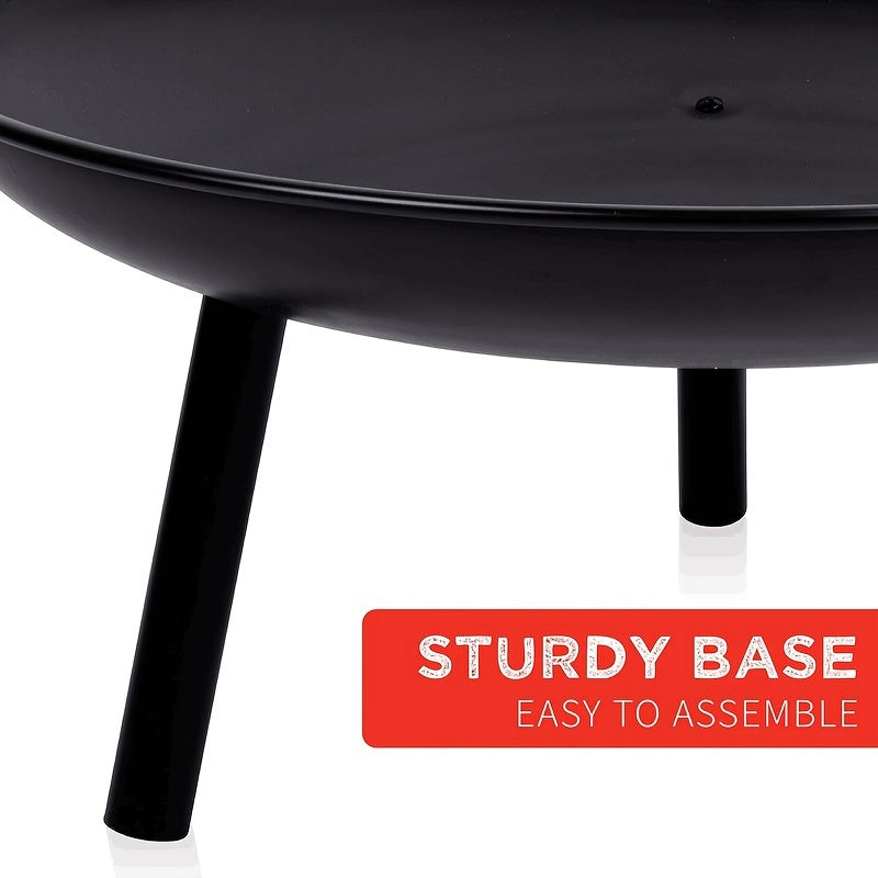 Bowl da Fuoco in Ghisa – Ideale per Barbecue, Campeggio e Illuminazione da Giardino