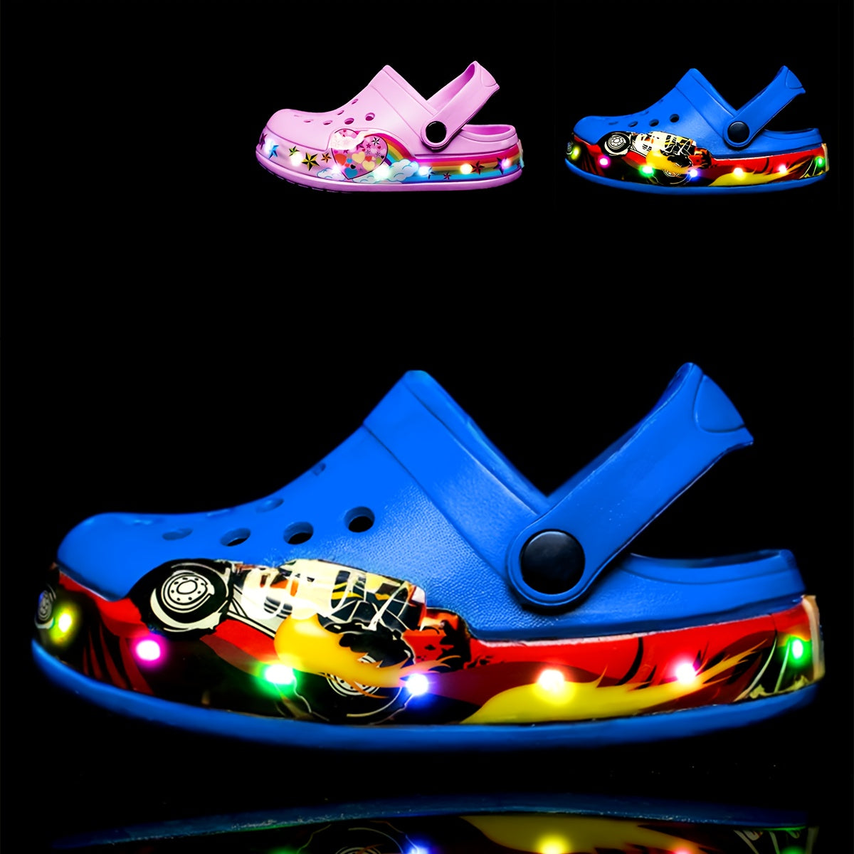 Zoccoli per Bambini Luminosi al Buio – Scarpe Traspiranti e Antiscivolo