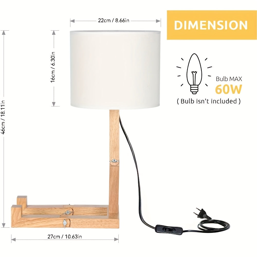 Lampada da Tavolo Moderna in Legno – Design Flessibile e Illuminazione Ambientale