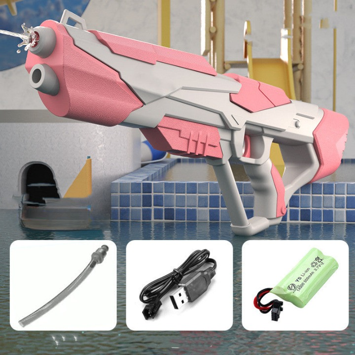 Pistola ad Acqua con Getto a Pressione & Batteria USB per Bambini e Adulti – SplashPower X1