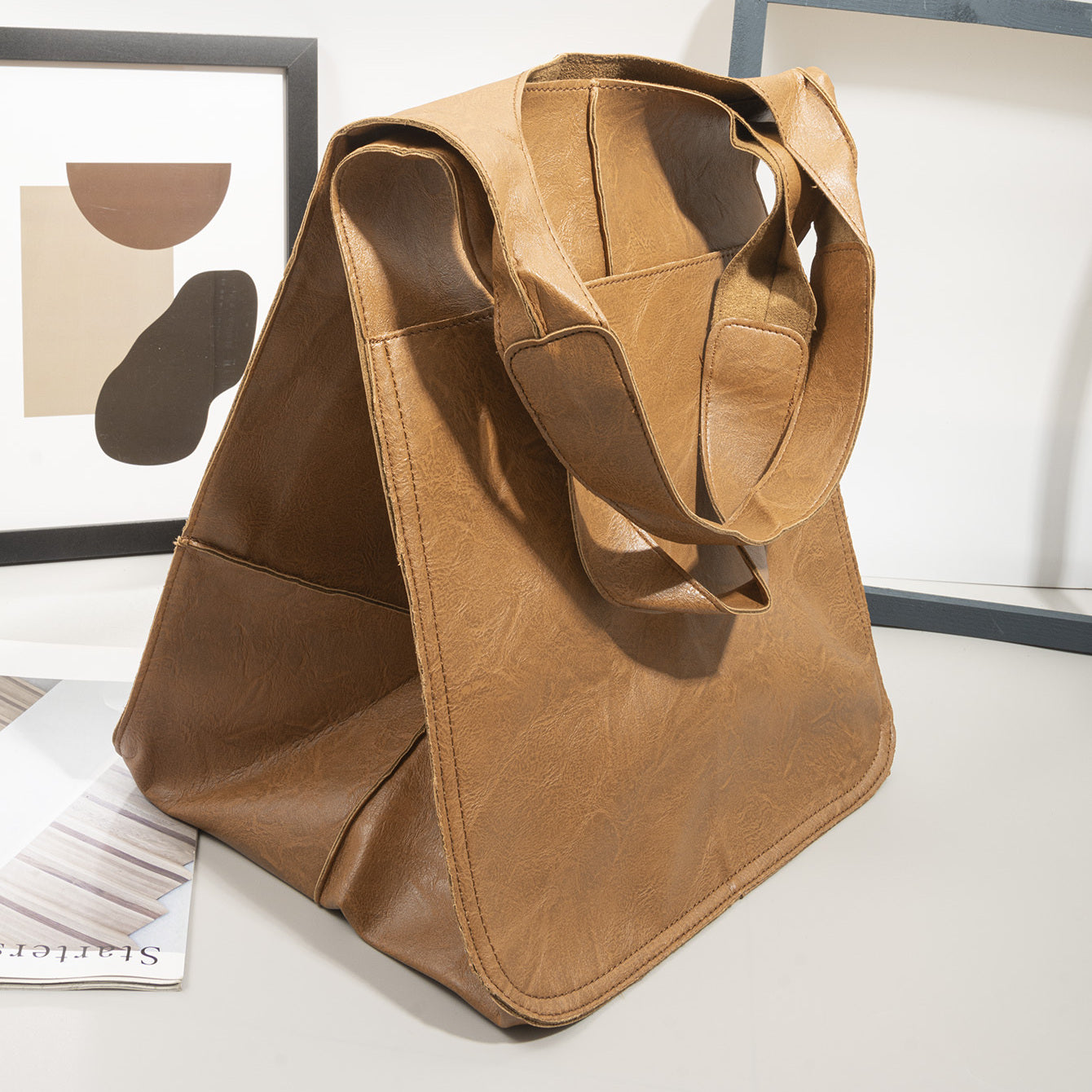 Borsa da Spiaggia RetroWave Grande – Elegante e Funzionale