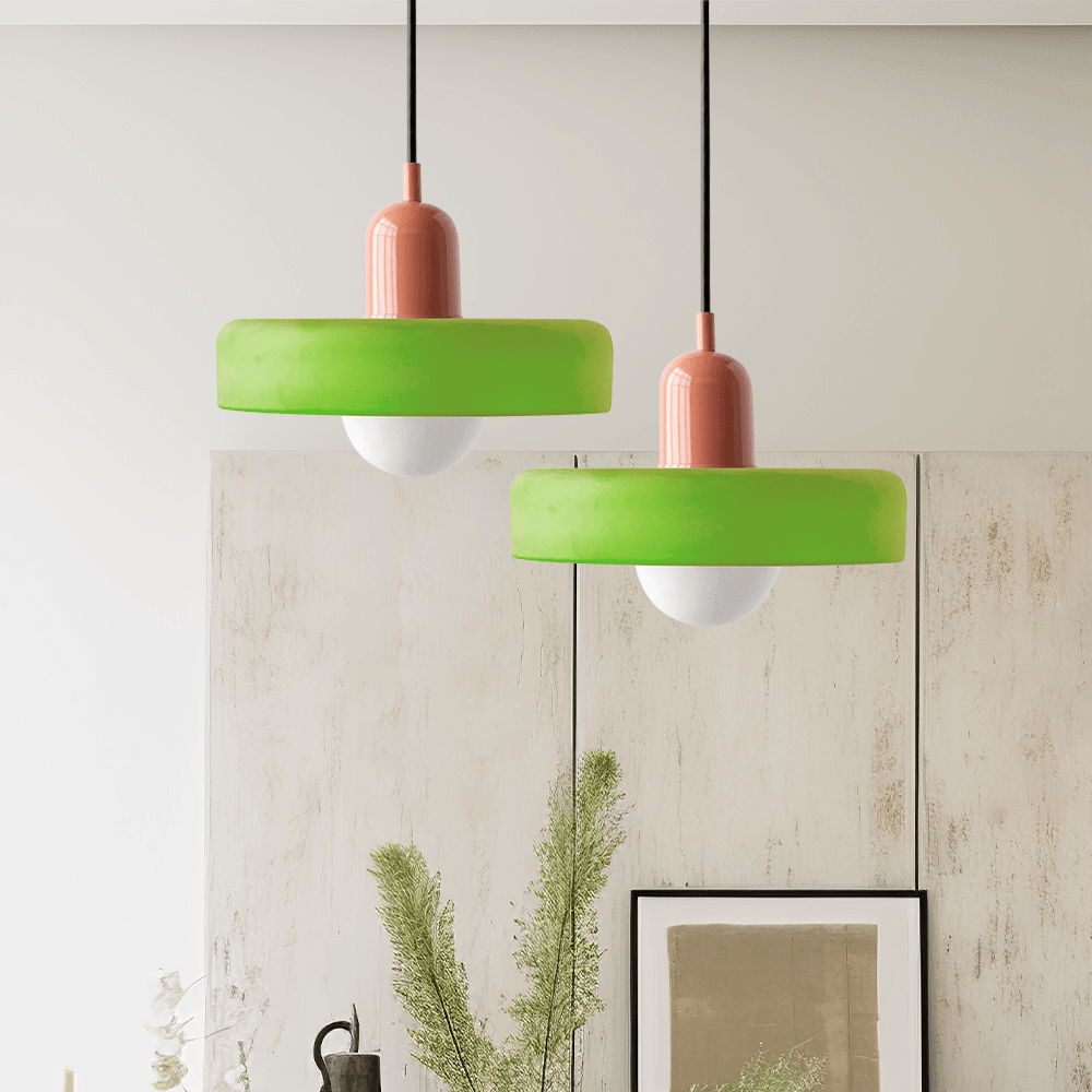 Lampada a Sospensione Colorata in Vetro - Design Moderno