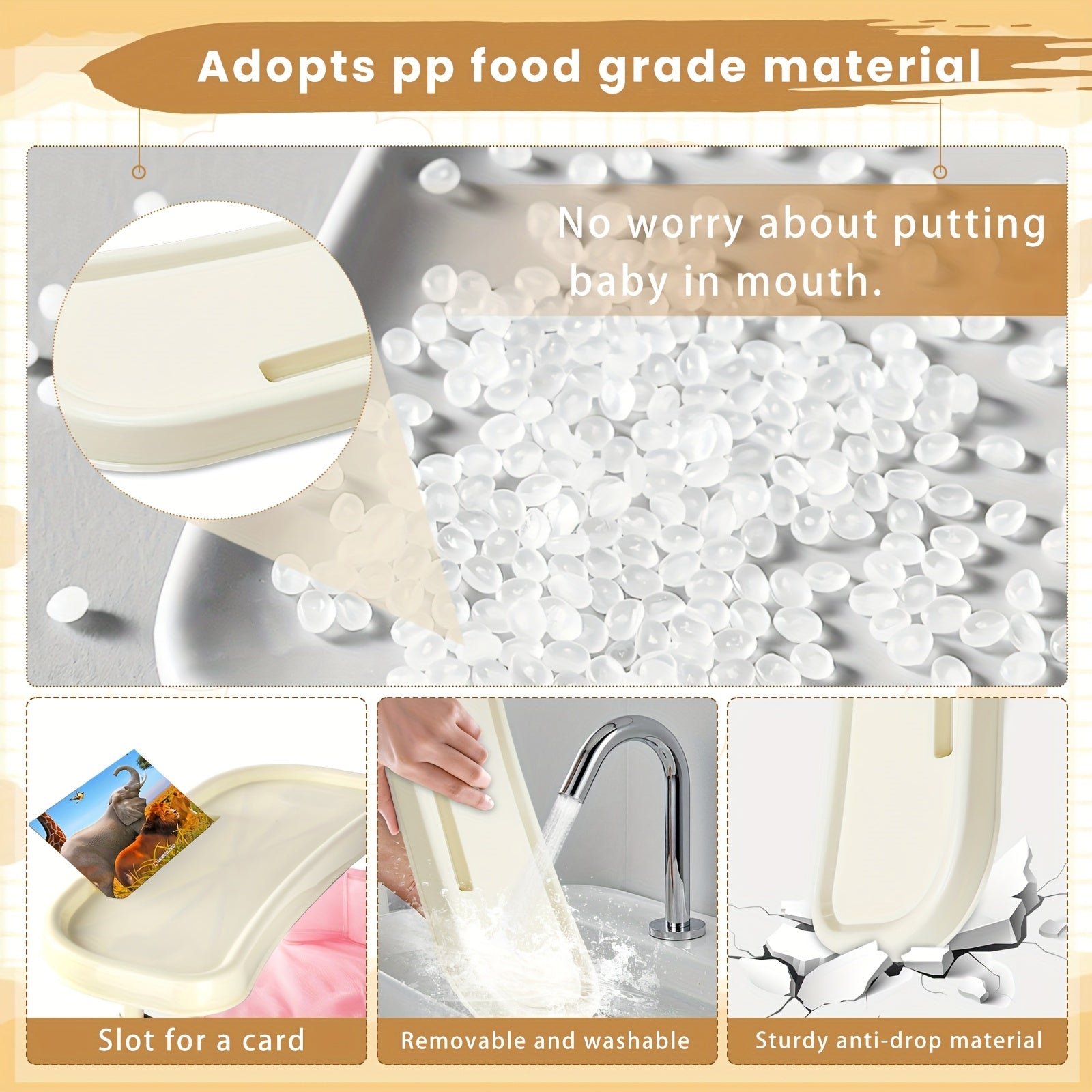 Seggiolone Pieghevole Portatile per Bambini – Design Leggero e Compatto