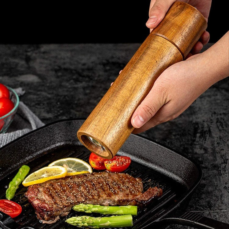 WoodSpice - Set di Macina Pepe e Sale in Legno di Lusso | Design Senza Tempo