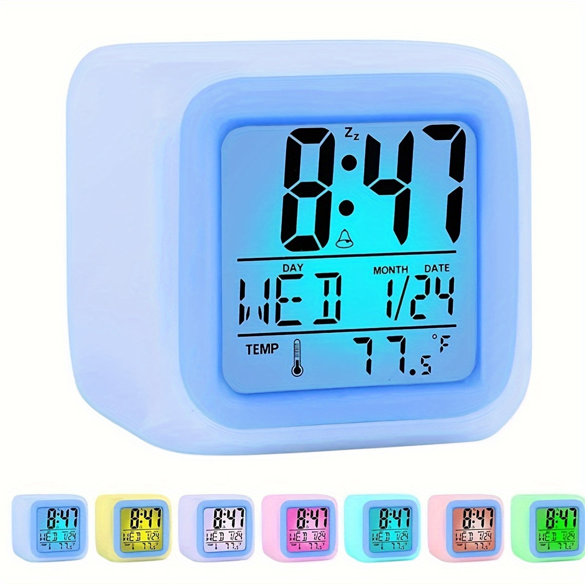 Orologio Digitale LED con Display della Temperatura – Silenzioso e Luminoso per Qualsiasi Stanza