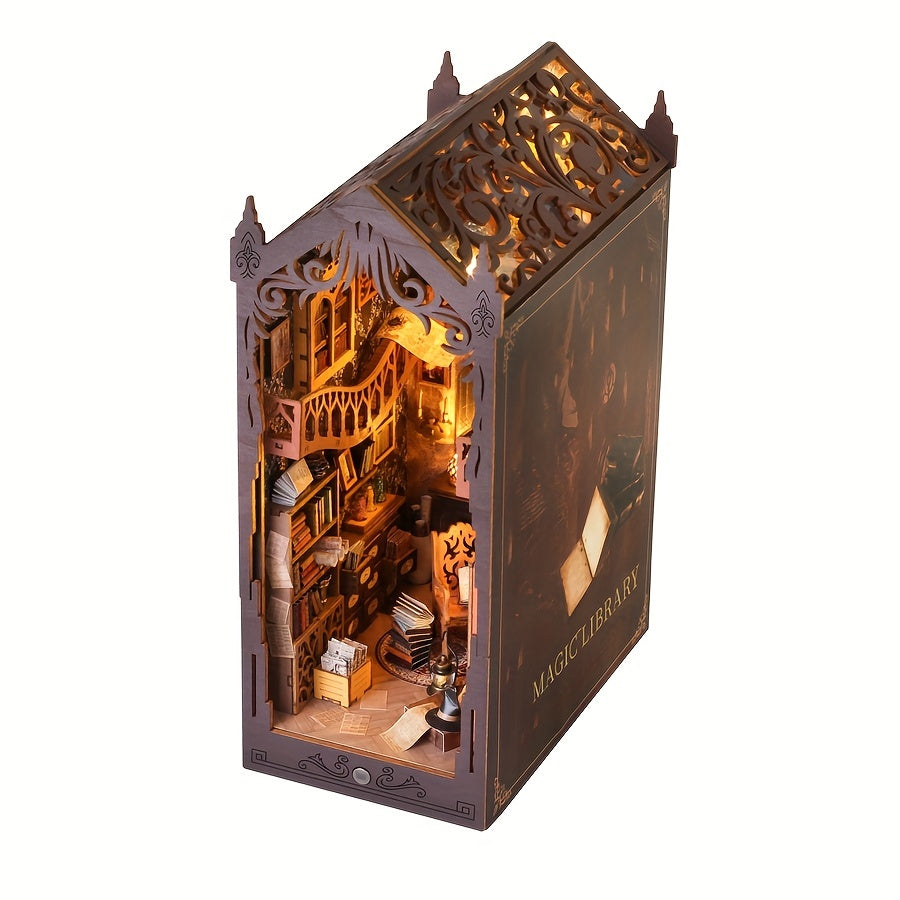 Casa dei Libri Magici – Puzzle di Legno 3D per Costruttori Creativi