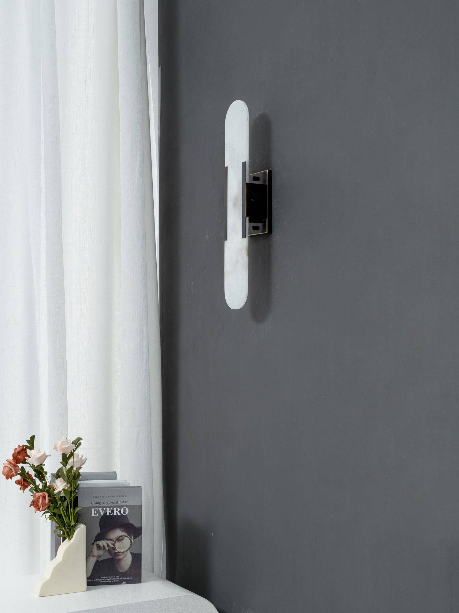 Lampada da Parete Moderna - Alabastro & Metallo