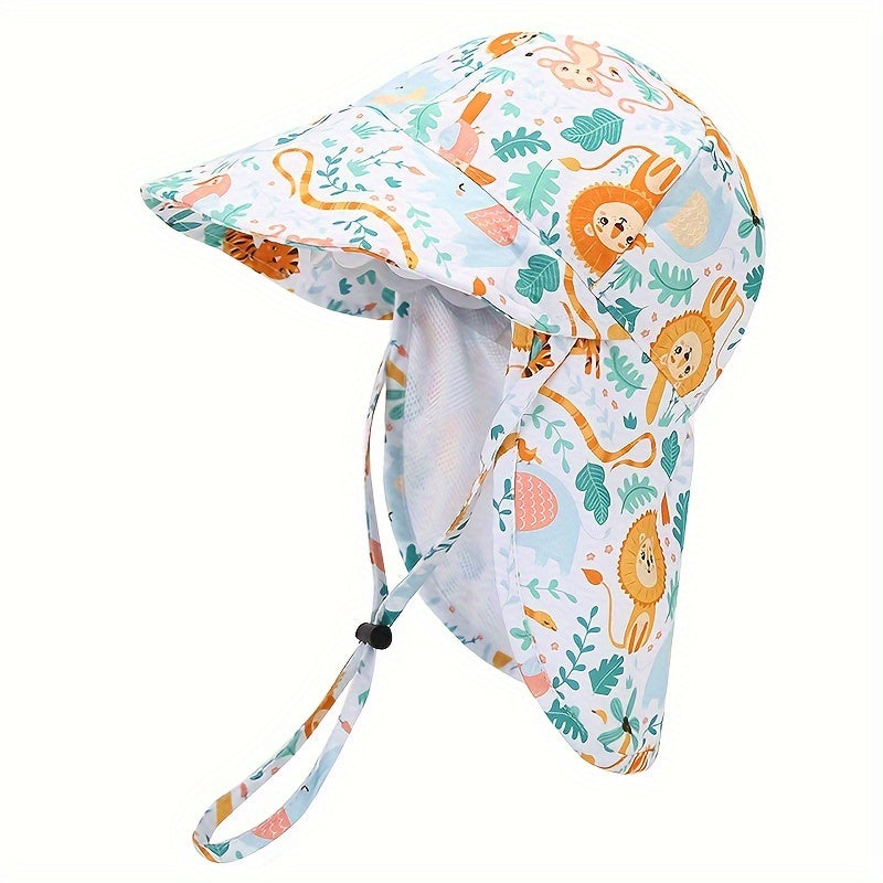 Cappello per Bambini Ademend con Stampa Animale – Protezione UV per Avventure all'Aperto