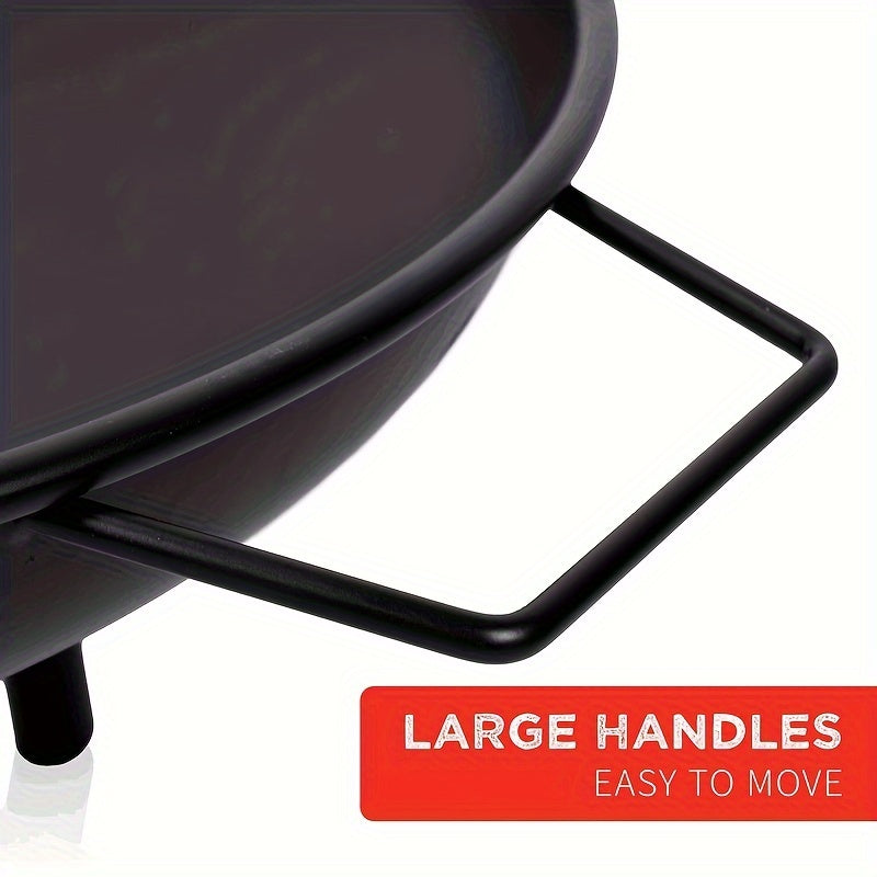 Bowl da Fuoco in Ghisa – Ideale per Barbecue, Campeggio e Illuminazione da Giardino