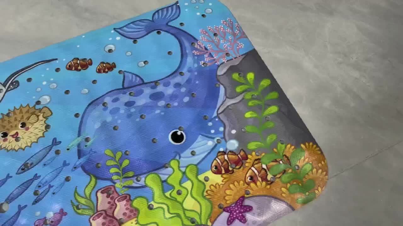 Tappetino Antiscivolo Extra-Lungo per Bagno – Lavabile in Lavatrice con Ventose