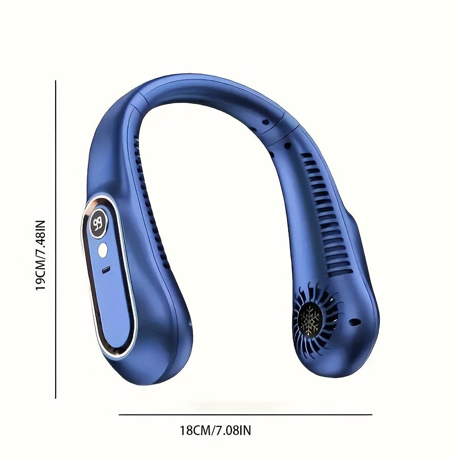 Ventilatore da collo USB ricaricabile per un raffreddamento potente e silenzioso – Perfetto per uso all'aperto e al chiuso