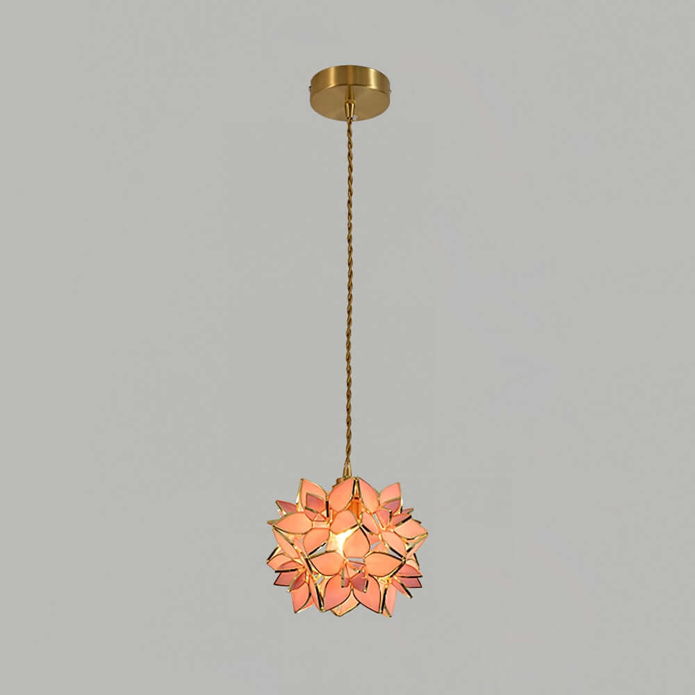 Lampada a Sospensione Elegante con Design a Conchiglia