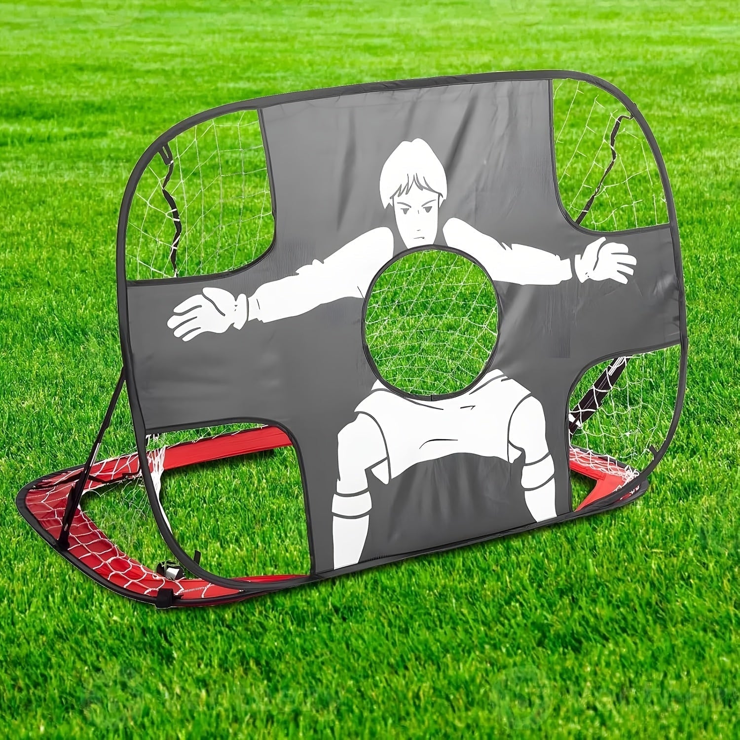 Porta da Calcio Pieghevole 2-in-1 – Ideale per Allenamenti e Divertimento all'Aperto