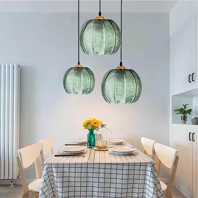 Lampadario - Design Moderno con Vetro Opaco