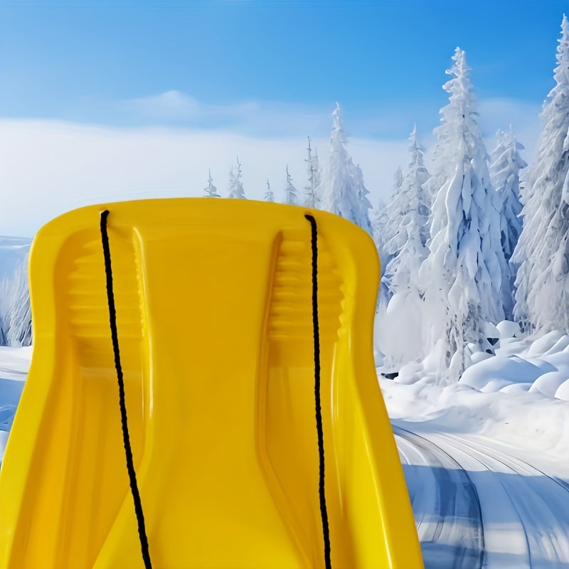 Sled da sci versatile con freno – Perfetto per neve, erba e ghiaccio, inclusa corda di traino
