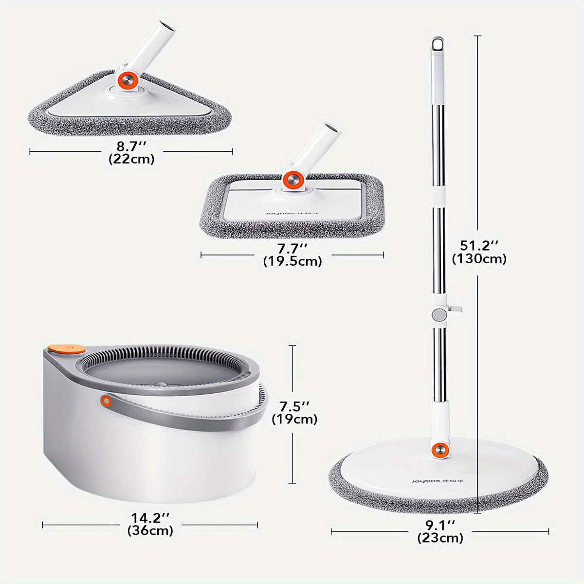 Set di Mop Rotante FlexiClean – Pulizia senza mani, regolabile ed efficiente